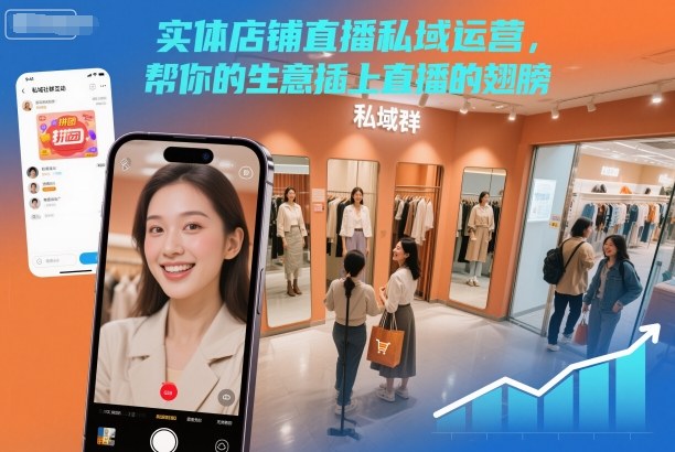 实体店铺直播私域运营，帮你的生意插上直播的翅膀-繁茂科技